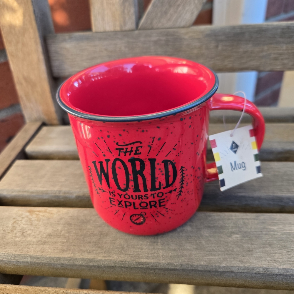 Crescent Vibrant Red Exploration Mug